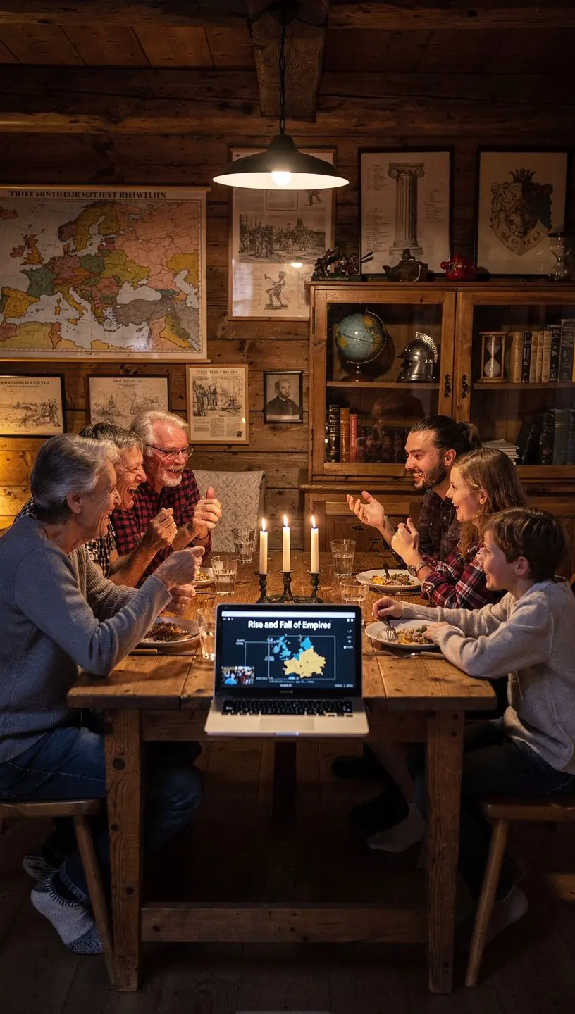 Eine mittelalterliche Karte, die die geografischen Grenzen und Städte Europas darstellt.